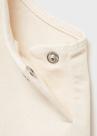 Short denim pinafore