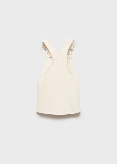 Short denim pinafore