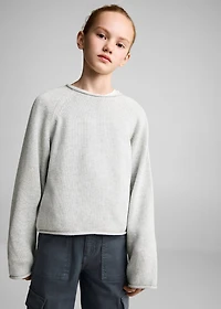 Knitted cotton sweater