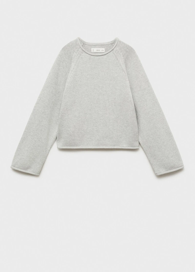 Knitted cotton sweater