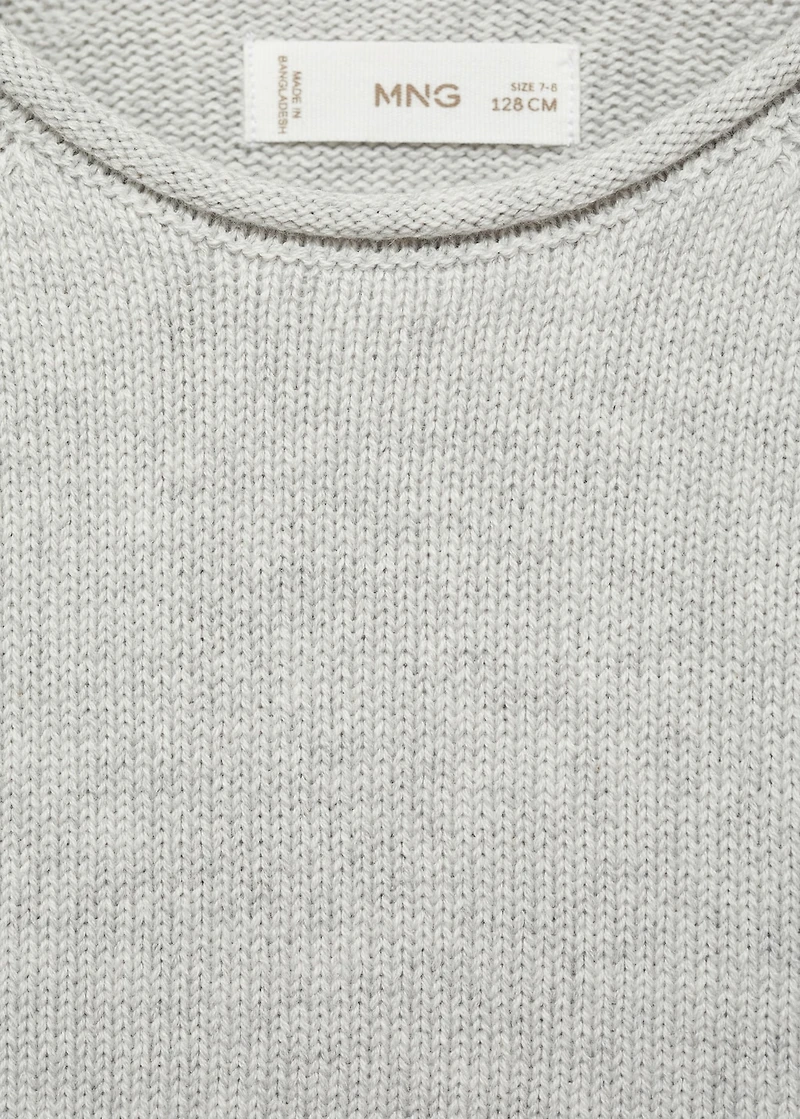 Knitted cotton sweater