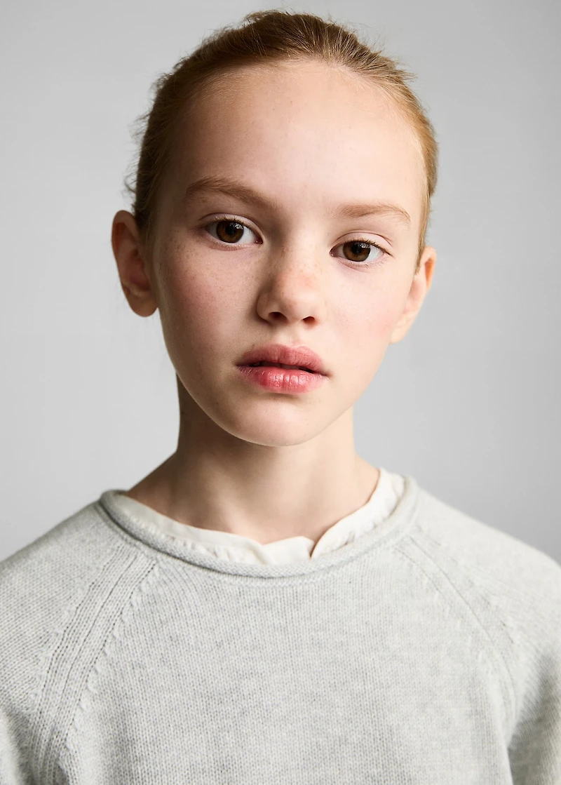 Knitted cotton sweater