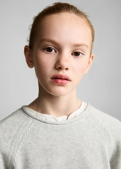 Knitted cotton sweater