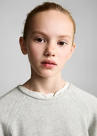 Knitted cotton sweater