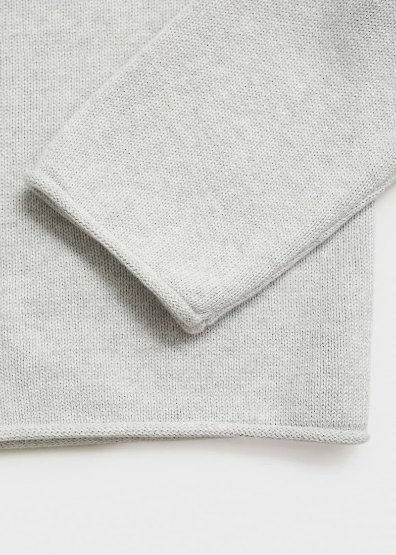 Knitted cotton sweater