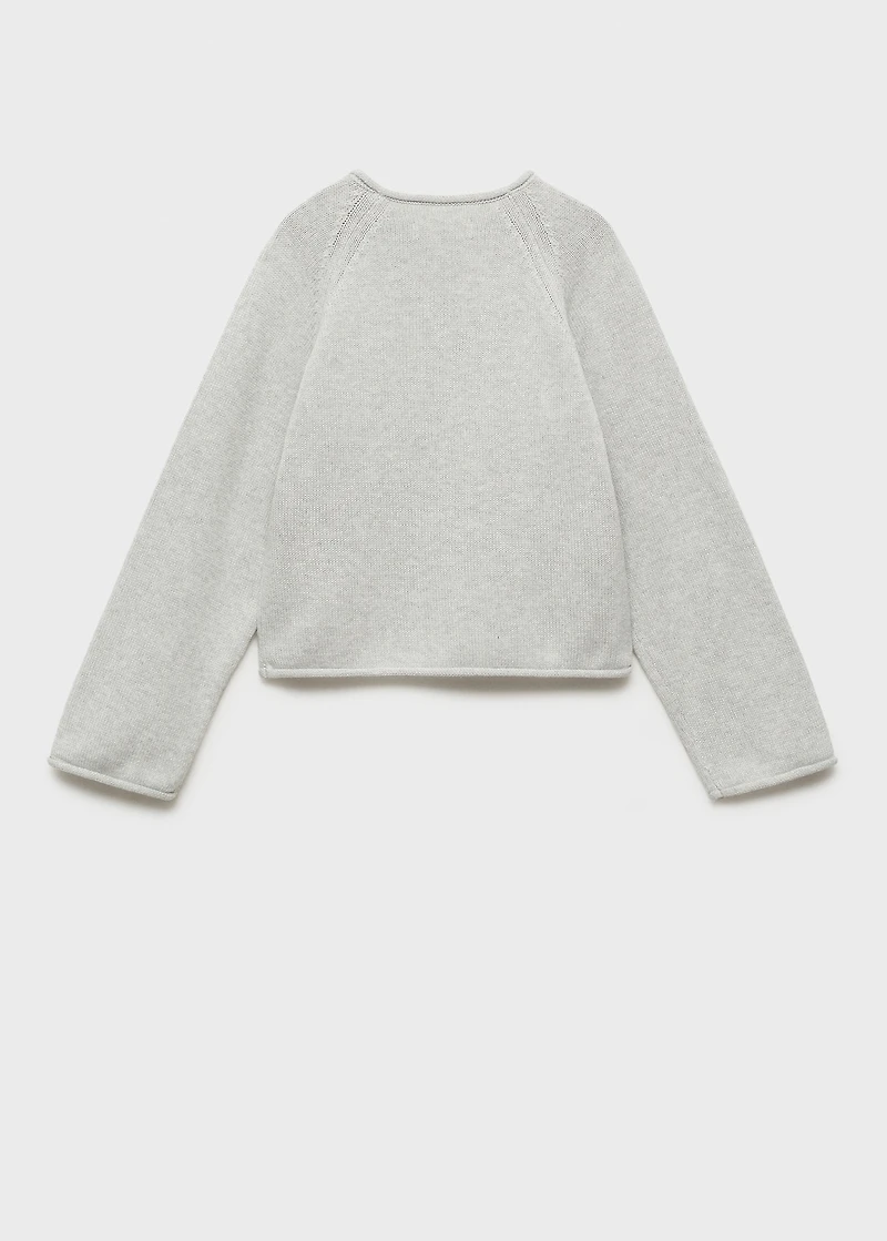 Knitted cotton sweater