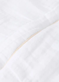 Cotton gauze baby sleeping with contrast piping