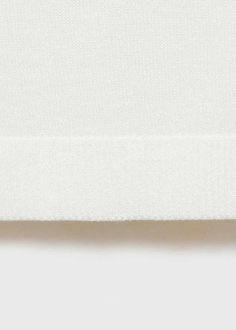 Asymmetric knit sweater