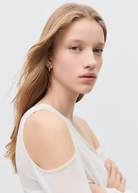 Asymmetric knit sweater