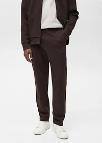 Cotton joggers with elastic waist