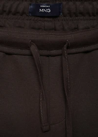 Cotton joggers with elastic waist