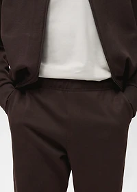 Cotton joggers with elastic waist