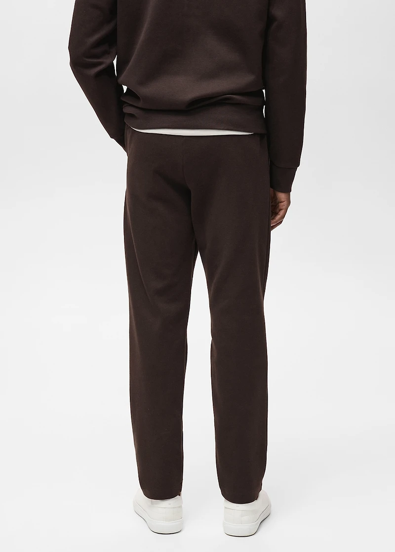 Cotton joggers with elastic waist