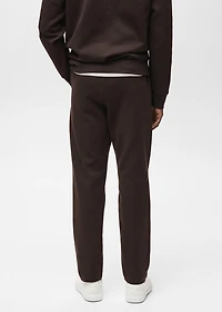 Cotton joggers with elastic waist