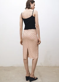 Silk top with thin straps