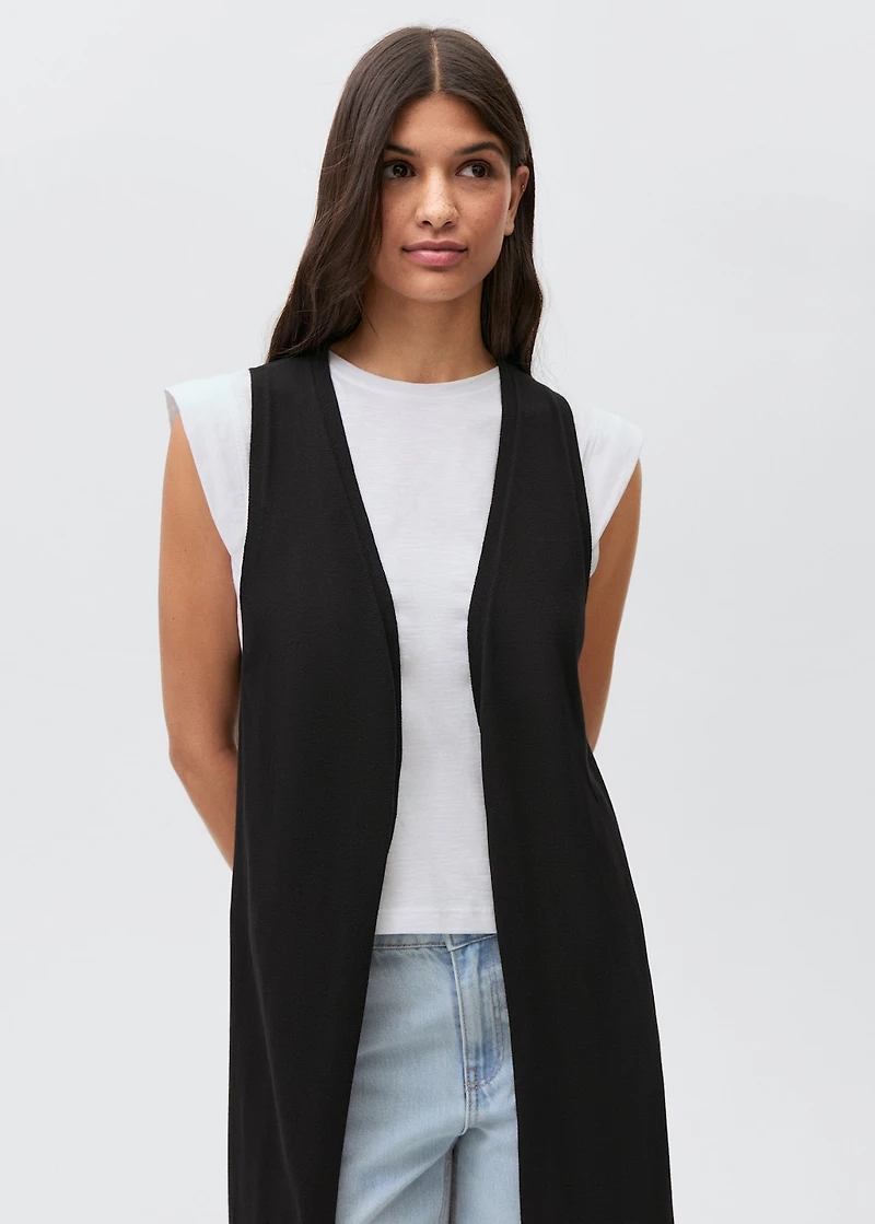 Long cotton vest