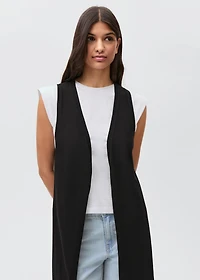 Long cotton vest