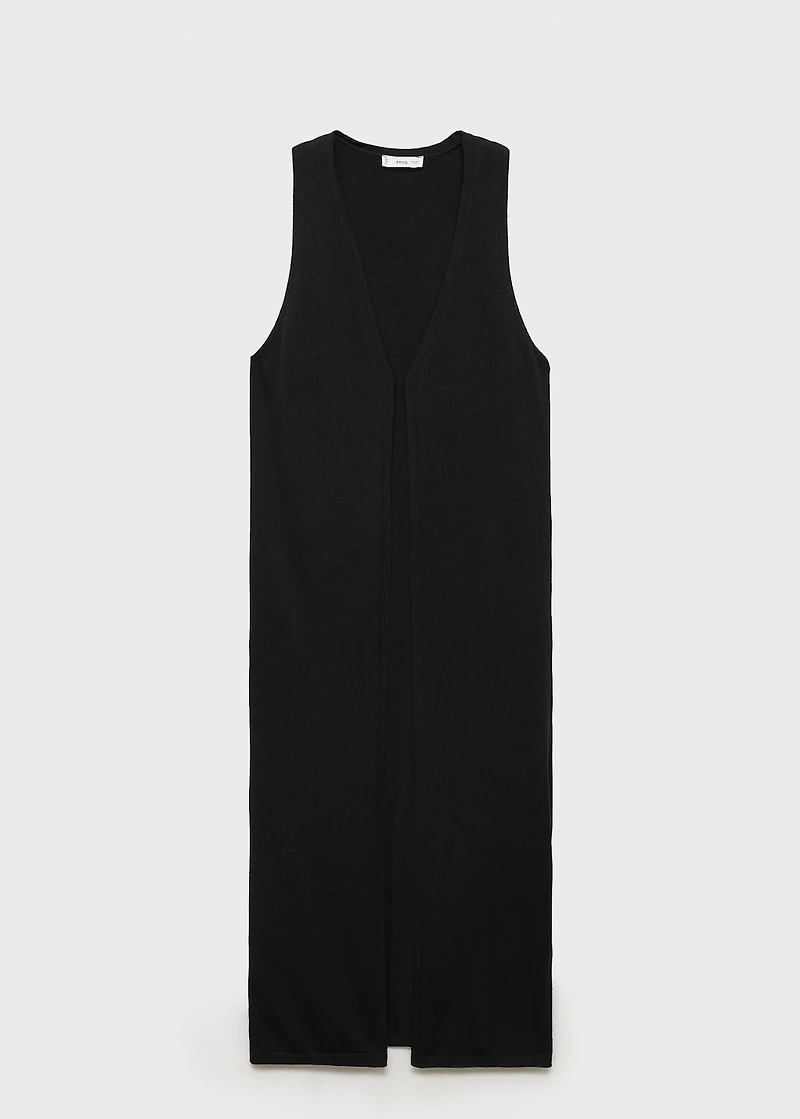 Long cotton vest