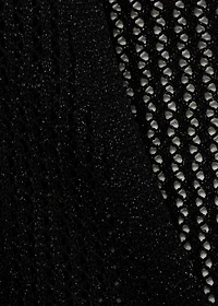 Knitted vest with lace pattern