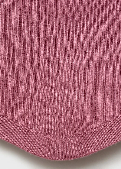 Ribbed halter-neck top