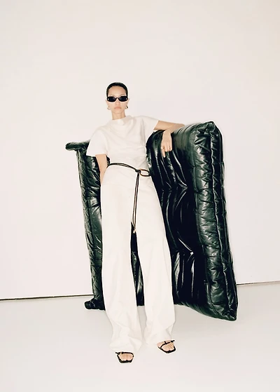 High-rise balloon jeans