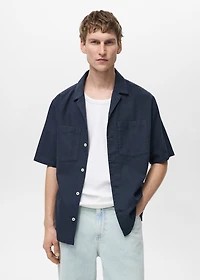 100% cotton check seersucker shirt