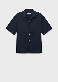100% cotton check seersucker shirt