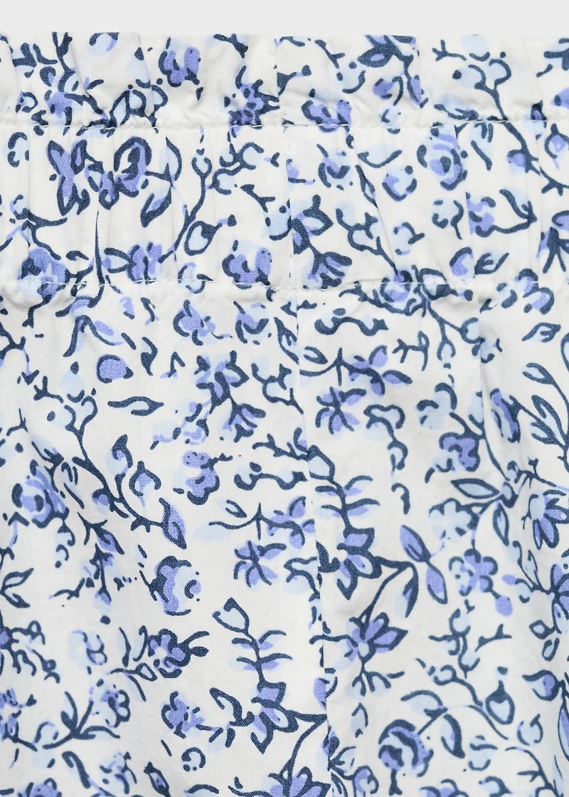 Printed cotton pants