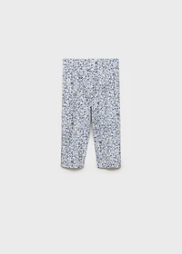 Printed cotton pants