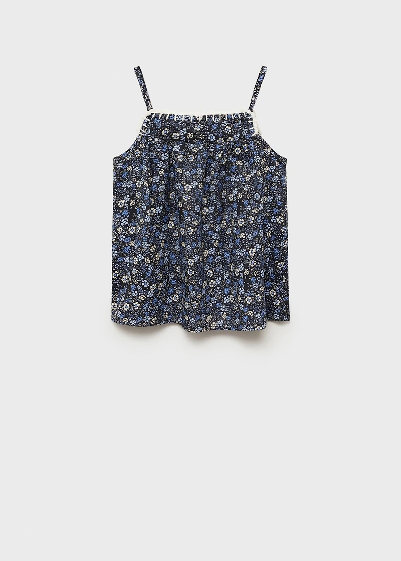 Floral embroidered blouse