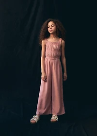 Ruched long jumpsuit