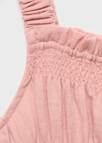 Ruched long jumpsuit