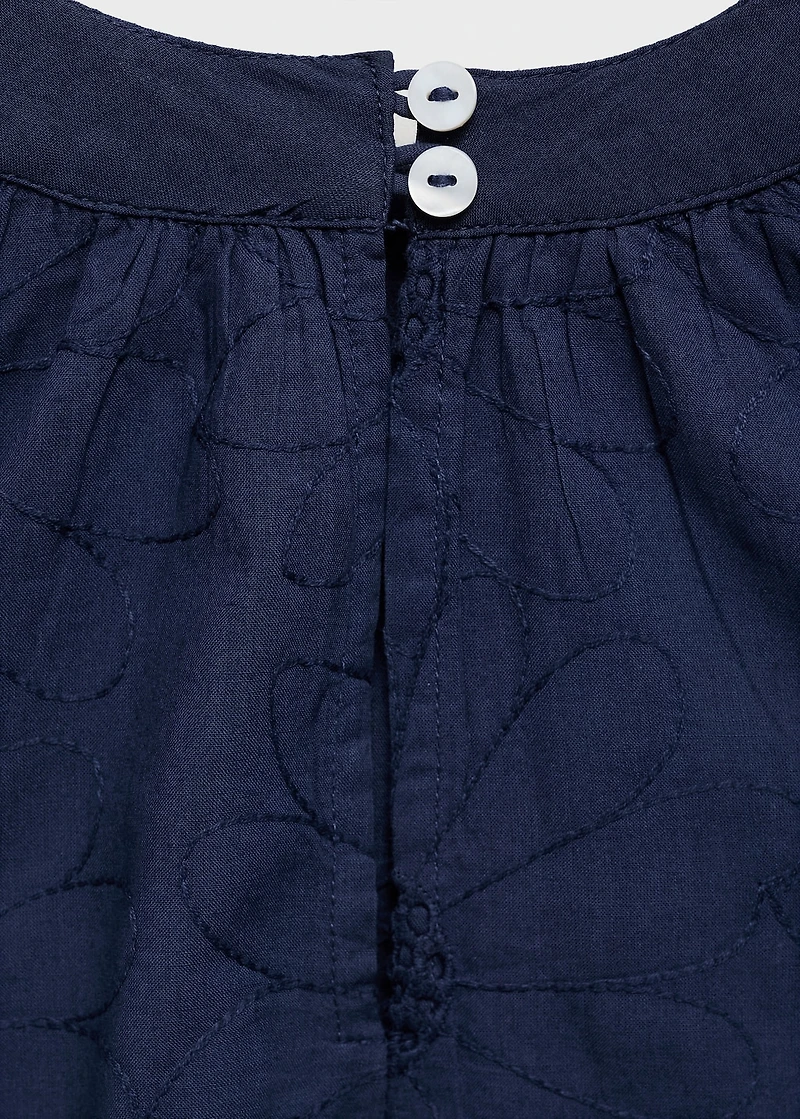 Embroidered short dress