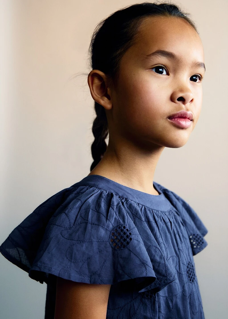 Embroidered short dress