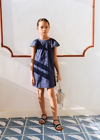 Embroidered short dress