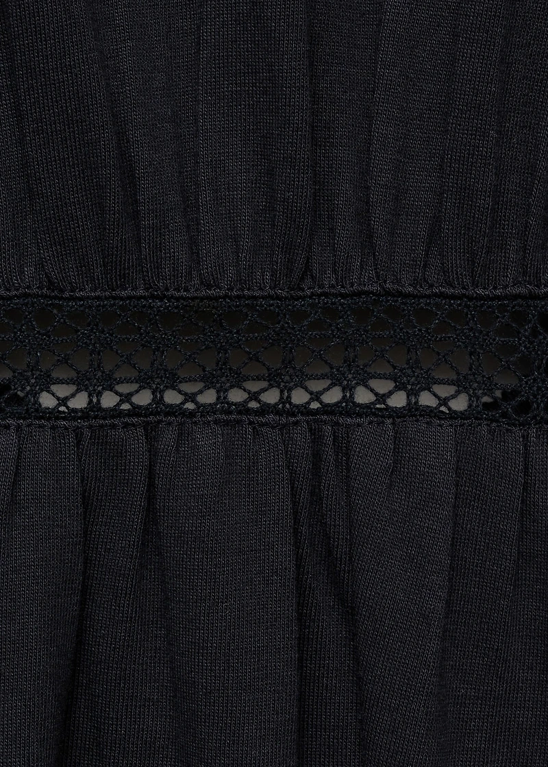 Long jumpsuit with back opening