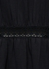 Long jumpsuit with back opening