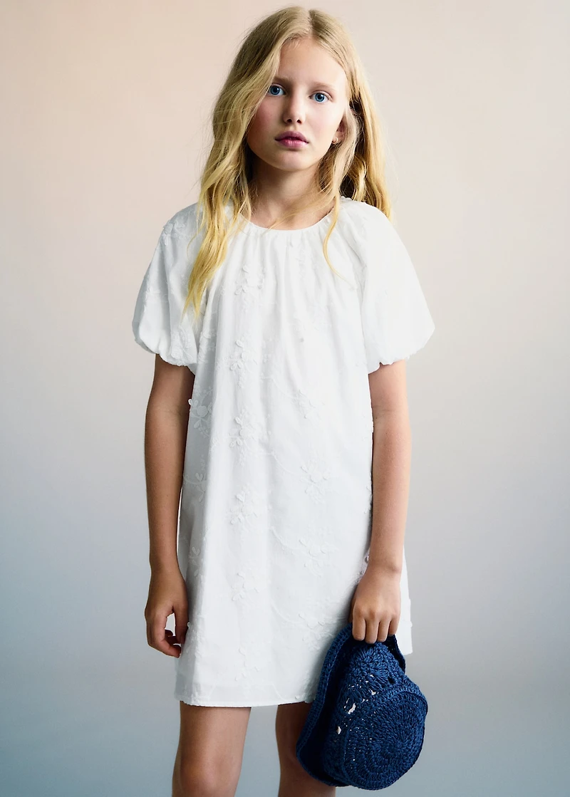 Embroidered detail dress