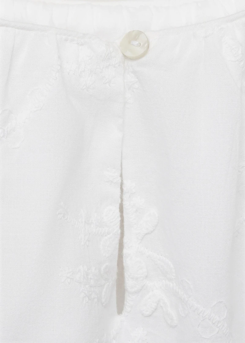 Embroidered detail dress