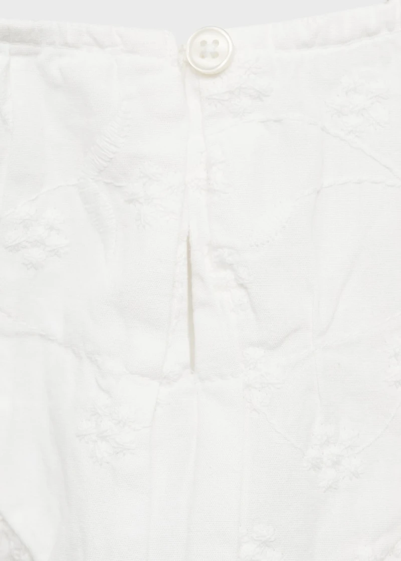 Embroidered cotton blouse