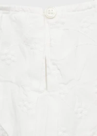 Embroidered cotton blouse