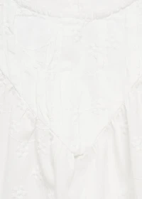 Embroidered cotton blouse