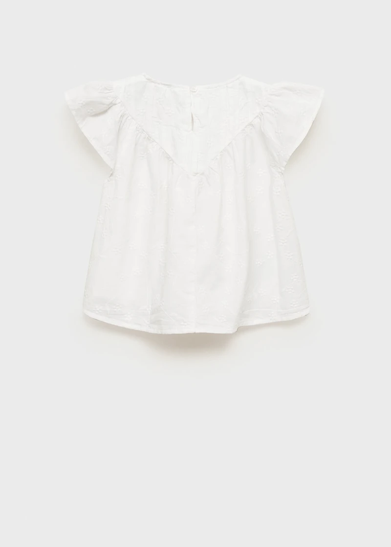 Embroidered cotton blouse