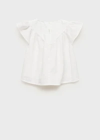 Embroidered cotton blouse