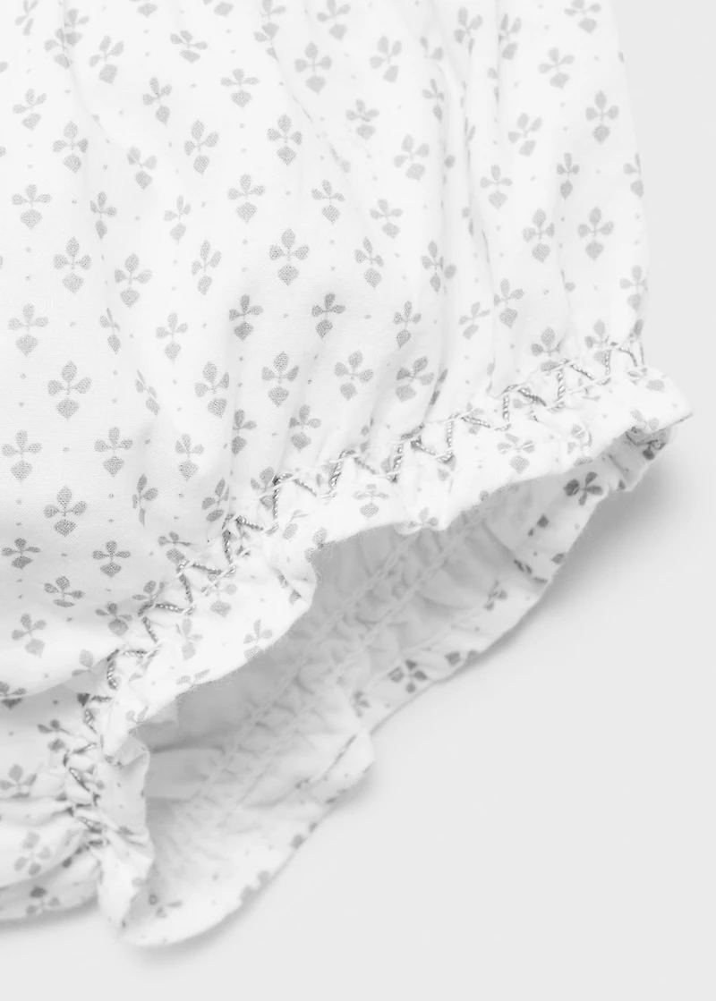 Printed cotton shorts