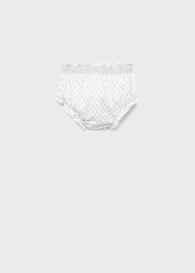 Printed cotton shorts