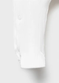 Cotton bodysuit with Peter Pan collar