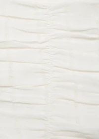 Gathered skirt with ruffles