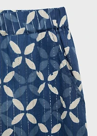 Printed straight pants