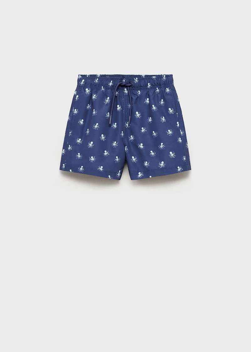 Octopus print swimsuit